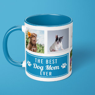Die beste Hundemutter überhaupt Blaues Haustier-Co Tasse