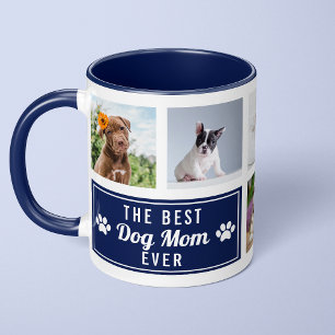 Die beste Hundemutter überhaupt Navy Blau Pet Coll Tasse