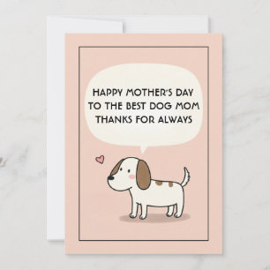 Die beste Hundeschartkarte der Mama Geburtstagsmüt Einladung