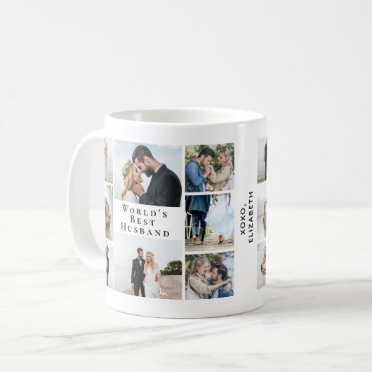Die beste Husband-Fotosammlung der Welt Kaffeetasse (Vorderseite Links)