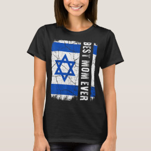 Die beste israelische Mama je Israel Flag Mutterta T-Shirt