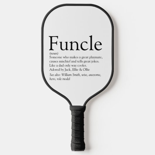 Die beste je funktionierende Uncle Modern Definiti Pickleball Schläger (Vorderseite)