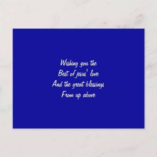 Die beste Jesus-Liebe Postkarte (Vorderseite)