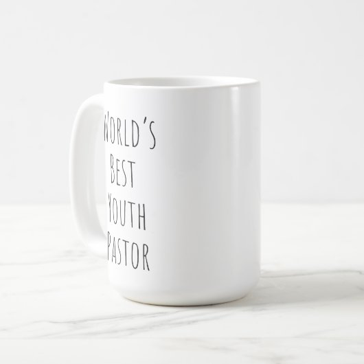 Die beste Jugend-Pastor der Welt Kaffeetasse (Vorderseite Links)