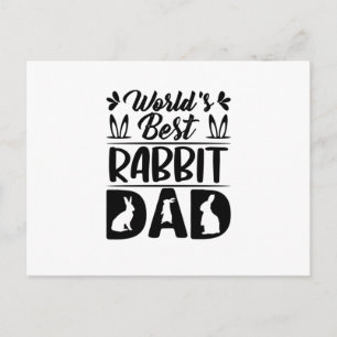 Die beste Kaninchen-Vater-Tochter-Mama-lustig Postkarte