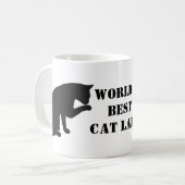 Die beste Katze-Lady der Welt Kaffeetasse (Vorderseite Links)