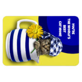 Die beste Katze-Mama der Welt. Niedlicher Mutterta Magnet (Horizontal)