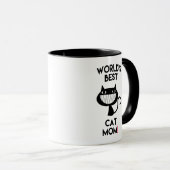 Die beste Katzenmutter der Welt! Fun Tasse (VorderseiteRechts)