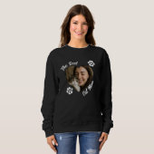 "Die beste Katzenmutter" Personalisiertes Foto-Her Sweatshirt (Vorne ganz)