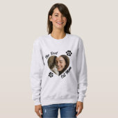 "Die beste Katzenmutter" Personalisiertes Foto-Her Sweatshirt (Vorne ganz)