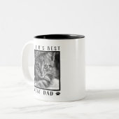 Die beste Katzenpfaupferd der Welt druckt Schwarz- Zweifarbige Tasse (Vorderseite Links)