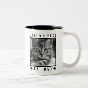 Die beste Katzenpfaupferd der Welt druckt Schwarz- Zweifarbige Tasse