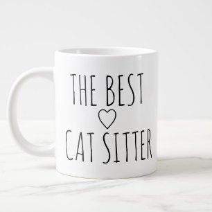 'Die beste Katzensitterin' Geschenk für Tierbetreu Jumbo-Tasse