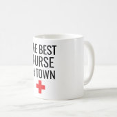 Die beste Krankenschwester der Stadt Kaffeetasse (VorderseiteRechts)