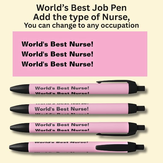 Die beste Krankenschwester der Welt! Geben Sie den Kugelschreiber