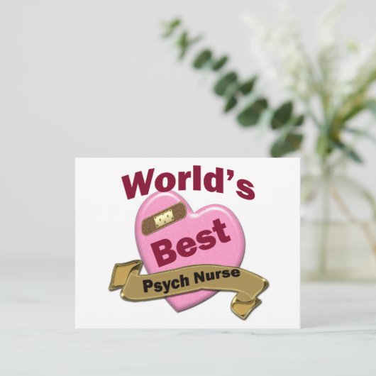 Die beste Krankenschwester der Welt Postkarte (Stehend Vorderseite)