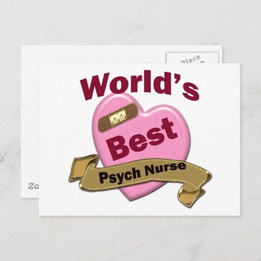 Die beste Krankenschwester der Welt Postkarte (Vorne/Hinten)