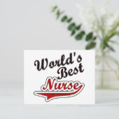 Die beste Krankenschwester der Welt Postkarte (Stehend Vorderseite)