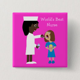 Die beste Krankenschwester-niedliche Button