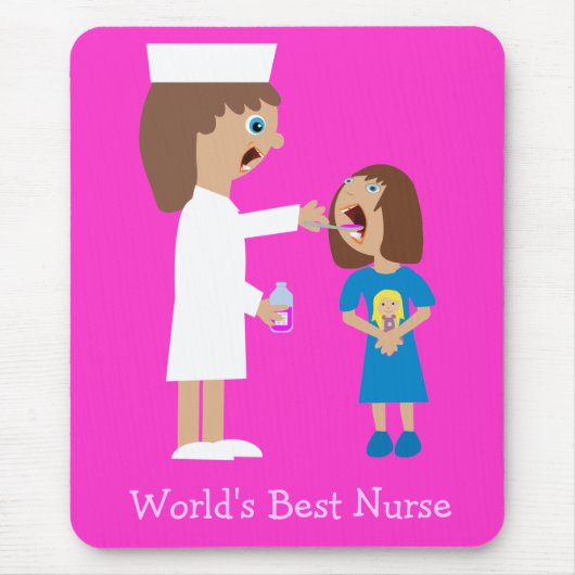 Die beste Krankenschwester-niedliche Mousepad (Vorne)