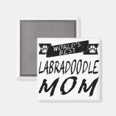 Die beste Labradoodle-Mama der Welt Magnet (Vorderseite/Rückseite)
