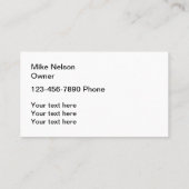 Die beste Landschaft der Moderne Visitenkarte (Rückseite)