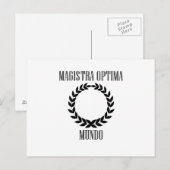 Die Beste Lehrerin der Welt (weiblich) Postkarte (Vorne/Hinten)