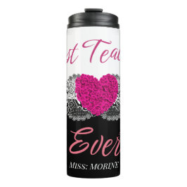 Die beste Lehrerin je für die Lehrerwertungswoche Thermosbecher