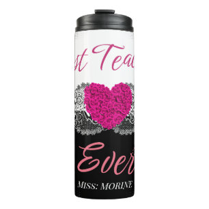 Die beste Lehrerin je für die Lehrerwertungswoche Thermosbecher