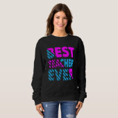 Die beste Lehrerin je Lehrerin Sweatshirt (Vorne ganz)