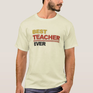 Die beste Lehrkraft aller Zeiten - Typografie-Desi T-Shirt