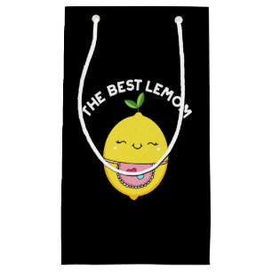 Die beste Lemom Funny Lemon Pun Dark BG Kleine Geschenktüte