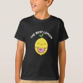 Die beste Lemom Funny Lemon Pun Dark BG T-Shirt (Vorderseite)
