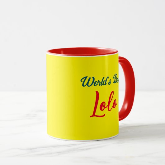 Die beste Lolo-Tasse der Welt Tasse (VorderseiteRechts)