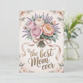 Die beste Mama aller Zeiten Feiertagskarte (Stehend Vorderseite)