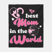 Die beste Mama am WeltMuttertag Fleecedecke (Vorderseite)