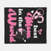 Die beste Mama am WeltMuttertag Fleecedecke (Vorderseite (Horizontal))