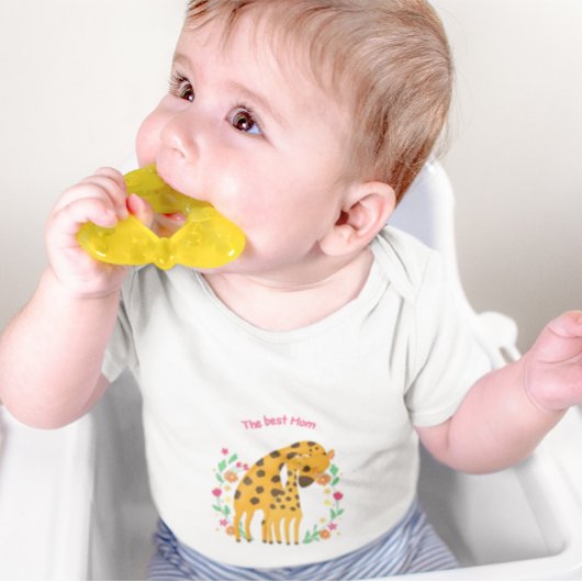 Die beste Mama & Baby Giraffe Baby Strampler