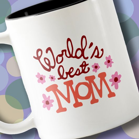 Die beste Mama Blume Retro Tasse