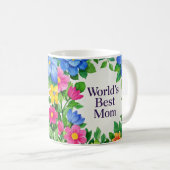 Die beste Mama der Blume der Welt Kaffeetasse (VorderseiteRechts)