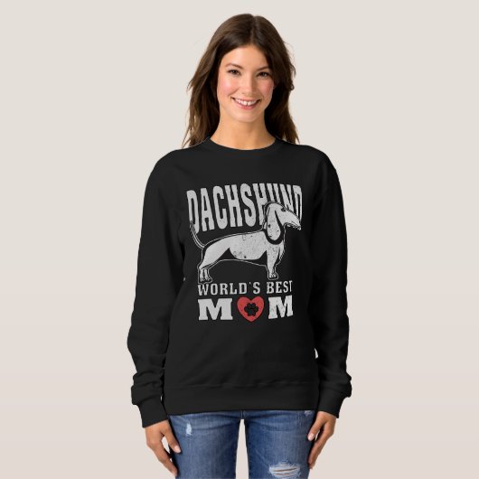 Die beste Mama der Dackel Sweatshirt (Vorne ganz)