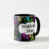 Die beste Mama der Farbspritzen-Welt Tasse (VorderseiteRechts)