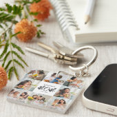 Die beste Mama der Fotocollage Welt | 8 FOTO SCHLÜ Schlüsselanhänger (Vorderseite rechts)