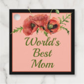 Die beste Mama der hübschen Blumenwelt Geschenkanhänger (Vorderseite)