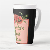 Die beste Mama der hübschen Blumenwelt Milchtasse (Rechte Ecke)