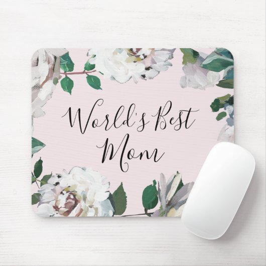Die beste Mama der hübschen Blumenwelt Mousepad (Mit Mouse)