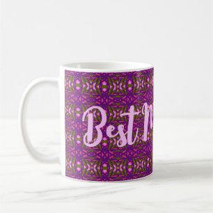 Die beste Mama der Mama am Muttertag, Lila rosa Te Kaffeetasse