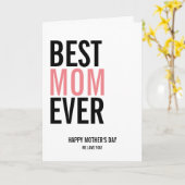 Die beste Mama der Muttertagskarte Karte (Gelbe Blume)