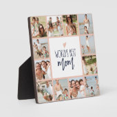 Die beste Mama der Welt 12 Foto Collage Plaque Fotoplatte (Vorderseite)