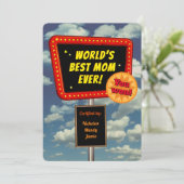 Die beste Mama der Welt (anpassbar) Karte (Stehend Vorderseite)